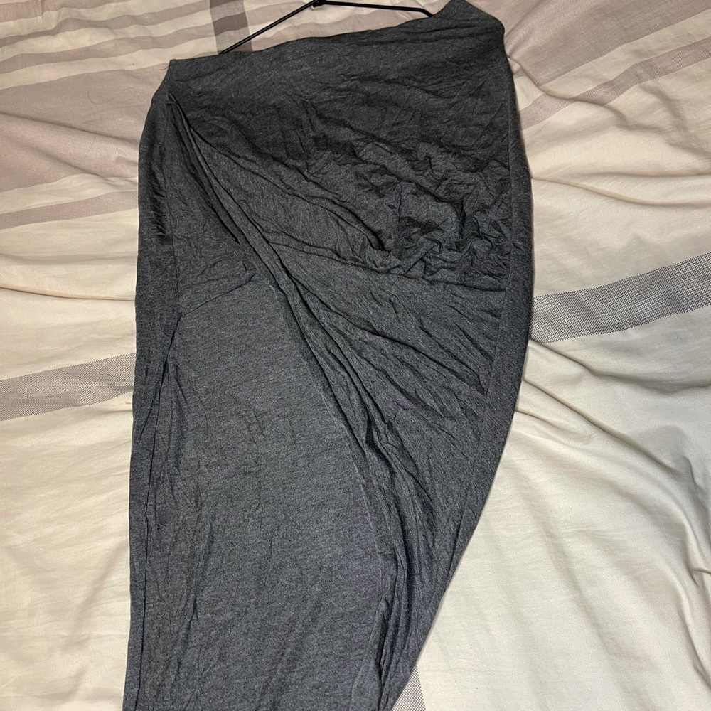 Grey maxi skirt